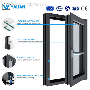 Aluminum Alloy Casement Windows Thermal Break